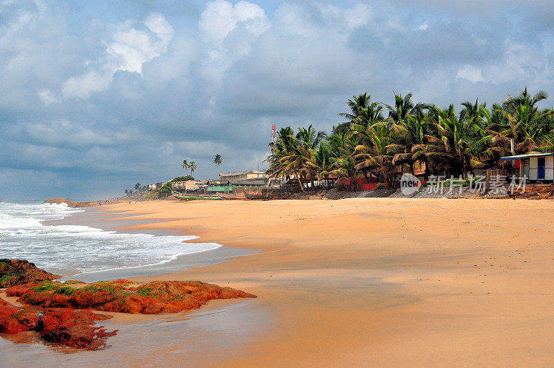 海岸角，加纳:海滩
