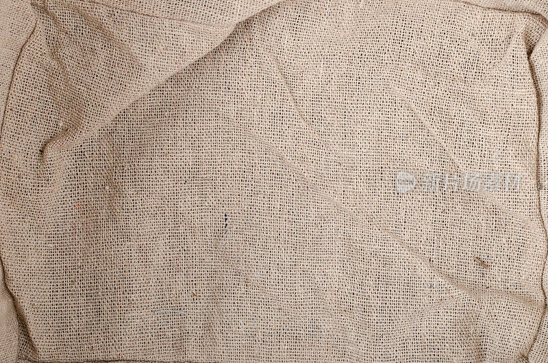 细织粉彩棕色亚麻织物纹理背景