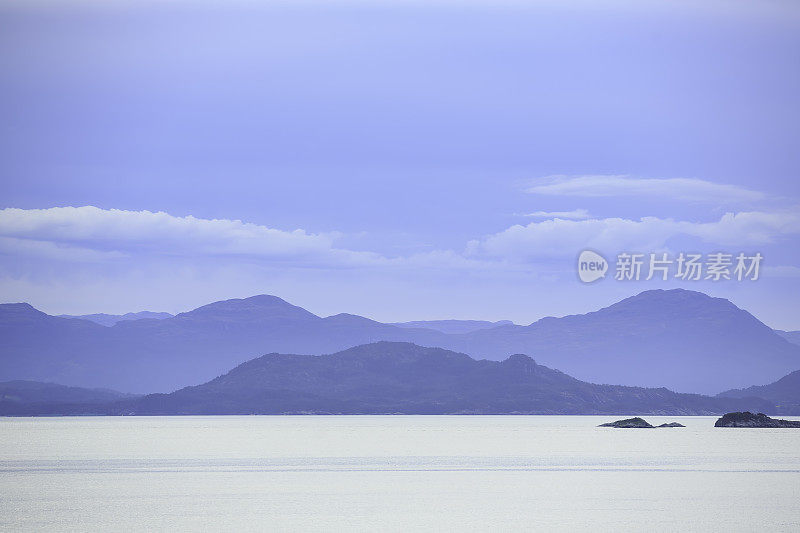 挪威海岸的清晨日出