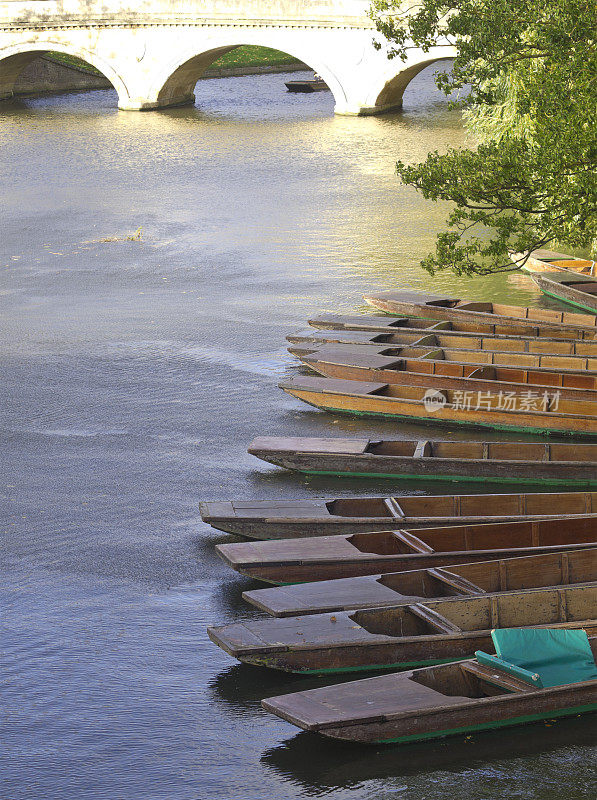 在剑桥的康河上被称为平底船的小平底船