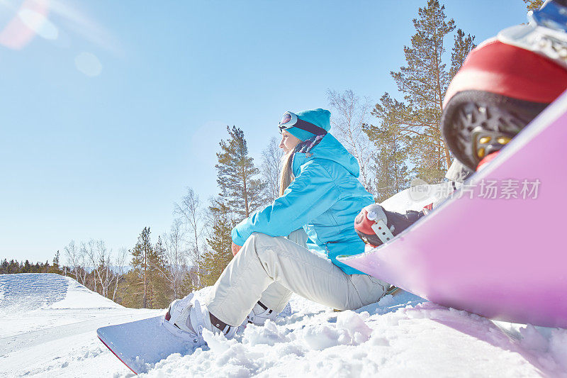 热爱自然和滑雪板