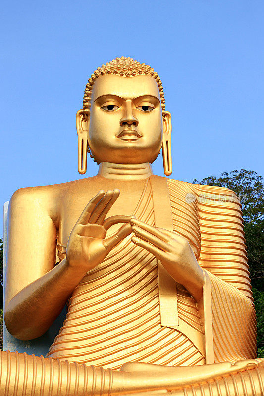 金佛雕像，丹布拉，斯里兰卡