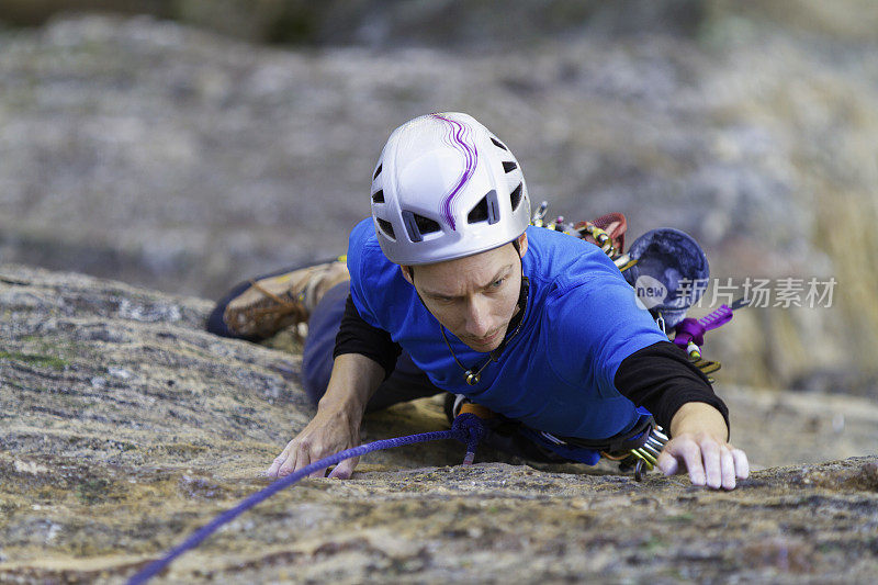 男性Rockclimber