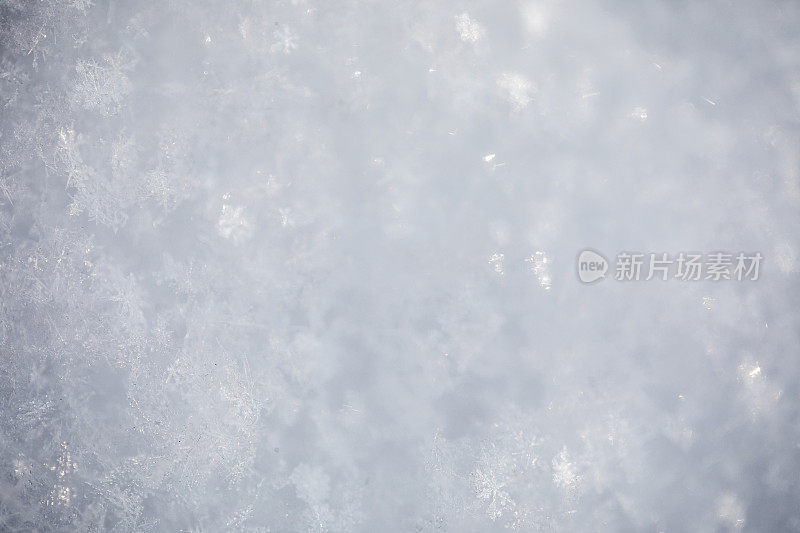 质地新鲜的雪