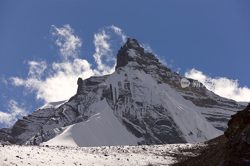 珠穆朗玛峰。安纳普尔纳峰。道拉吉里。Lhotse。尼泊尔的动机
