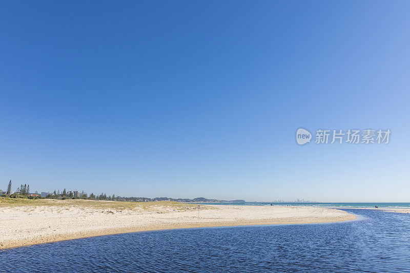 澳大利亚黄金海岸的海滩景色