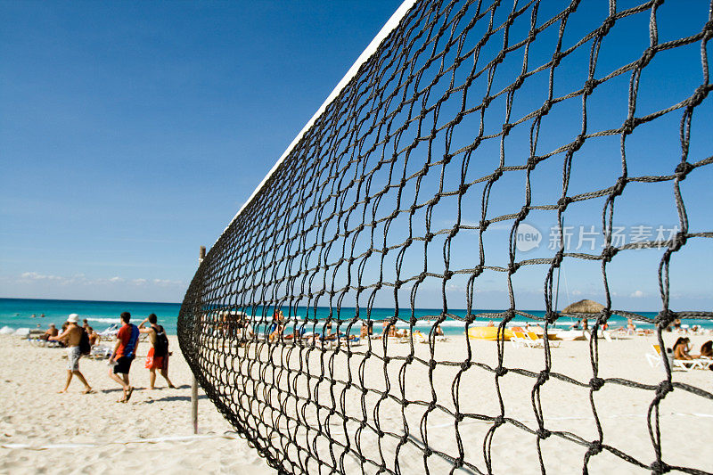 热带沙滩排球网