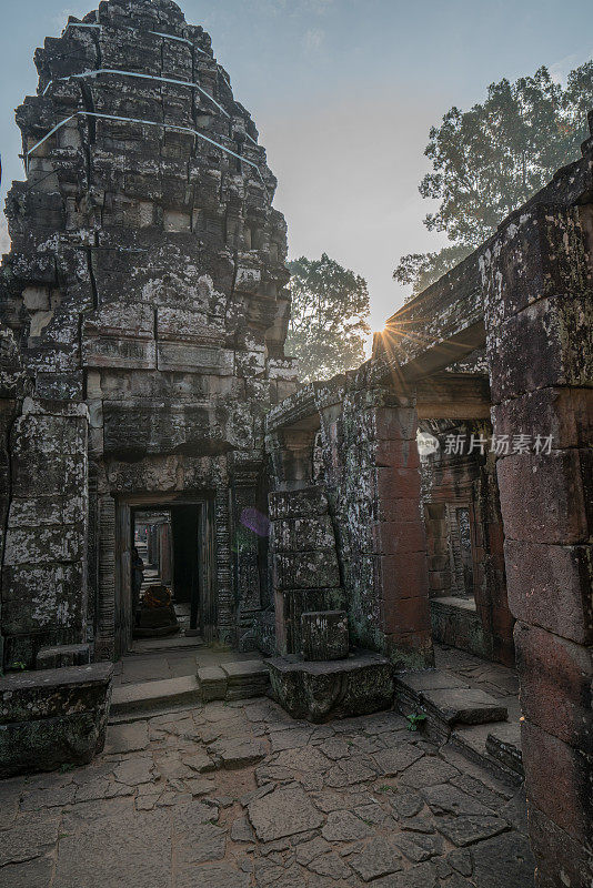 柬埔寨吴哥窟的古庙