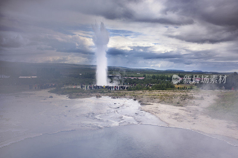 Geysir，冰岛，地热区