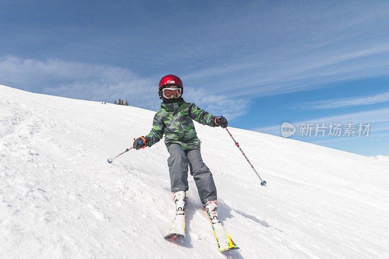 在俄勒冈学习滑雪