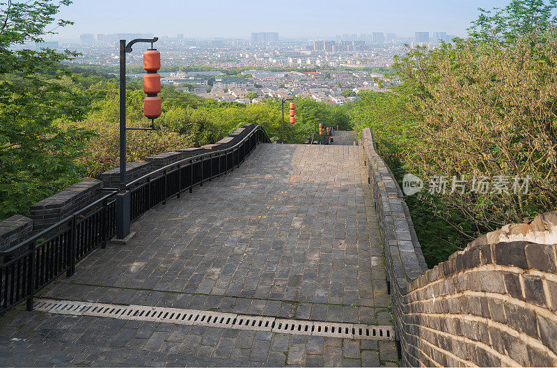 中国苏州古城墙的景色
