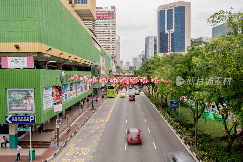 新加坡唐人街附近的路