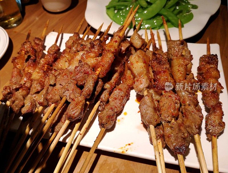 新疆羊肉串，中国