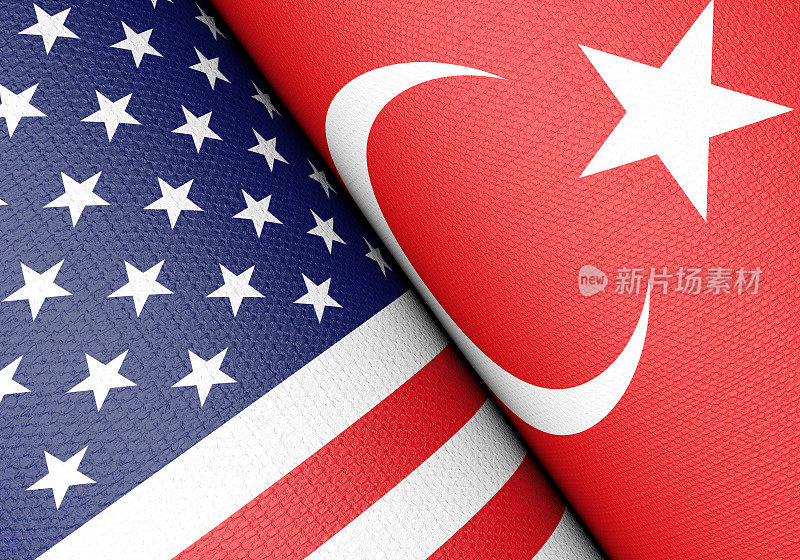 美国和土耳其国旗组合