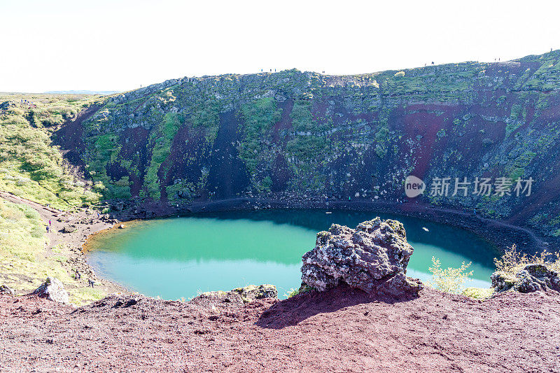 冰岛克里德火山口湖