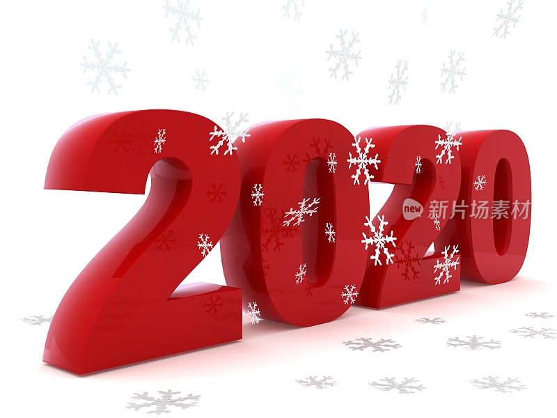 2020年新年雪花