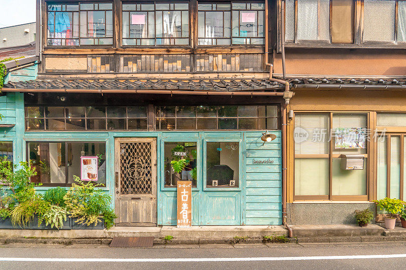 日本金泽的古董木屋。
