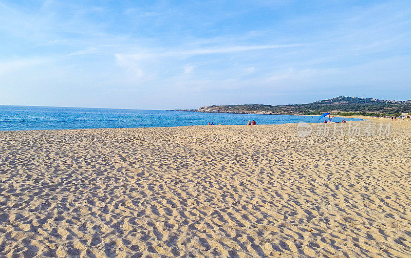 法国科西嘉岛Calvi附近的Balagne海滩