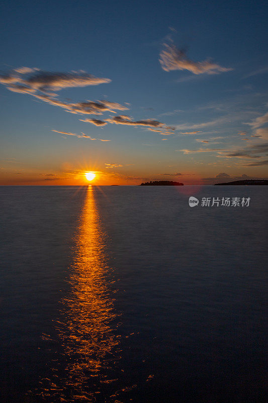 海上日落