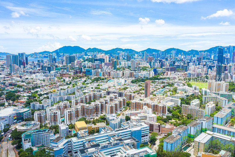 九龙区香港天际线