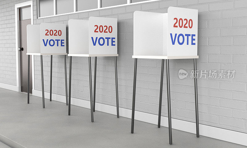 投票亭，2020年投票