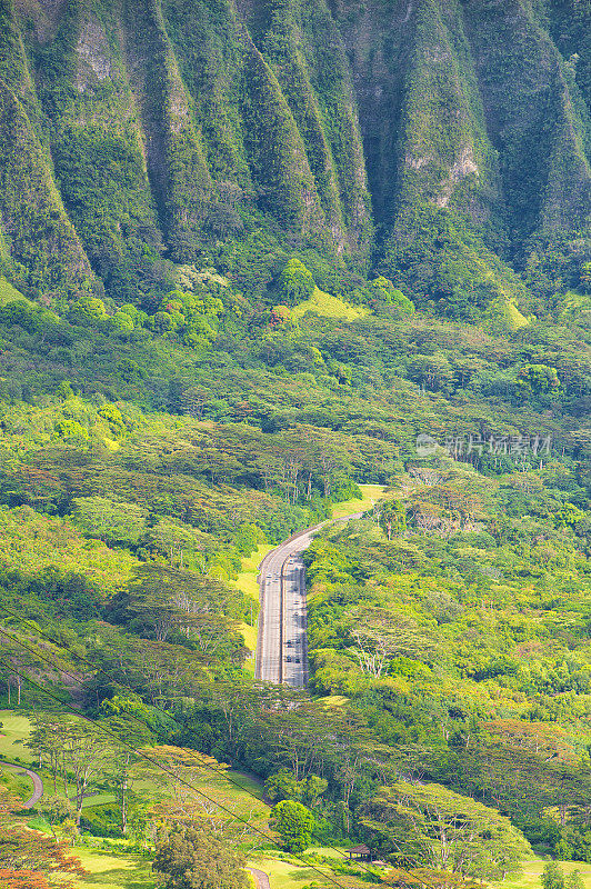 瓦胡岛的巴利公路