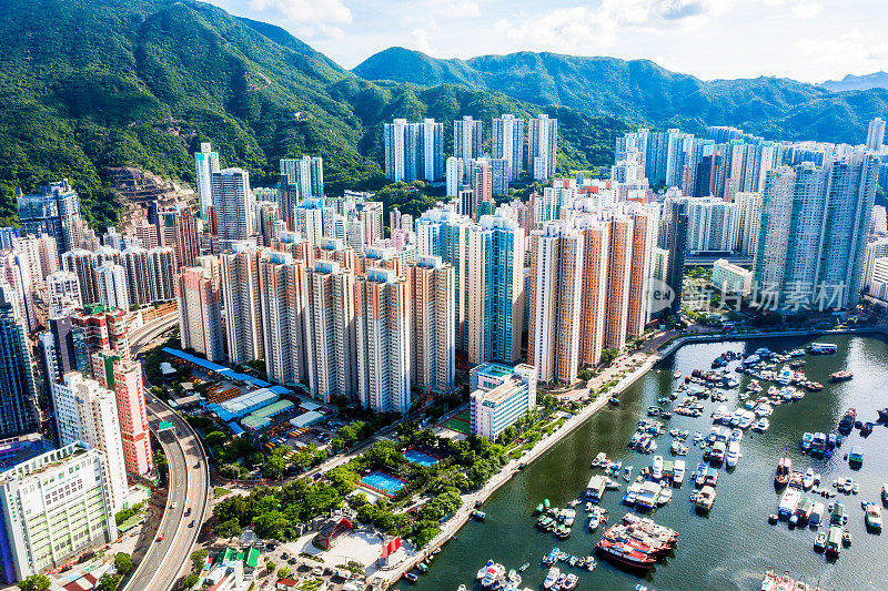 香港鲤鱼门的海景