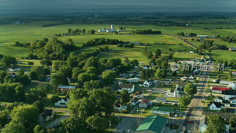 斯特林山鸟瞰图，俄亥俄州