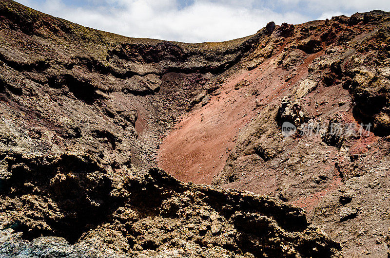 火山景观。Timanfaya国家公园。