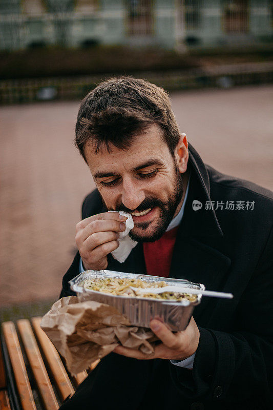 我吃快餐的时候需要餐巾