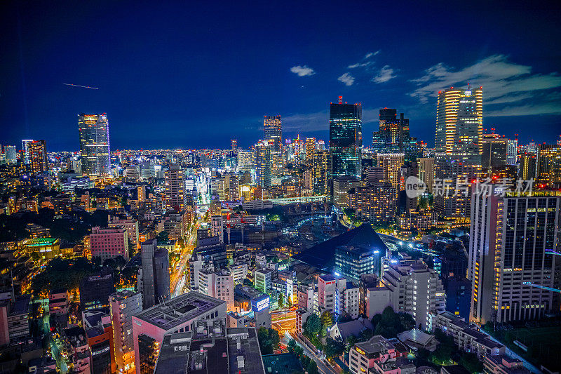 从东京塔看到的东京夜景