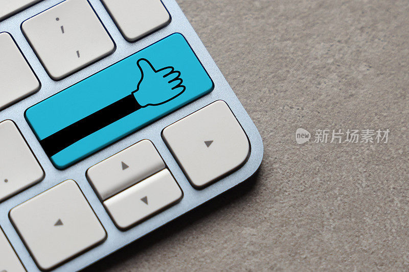 大拇指在电脑键盘上的图标