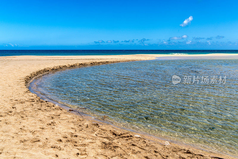 夏威夷考艾岛的海滩