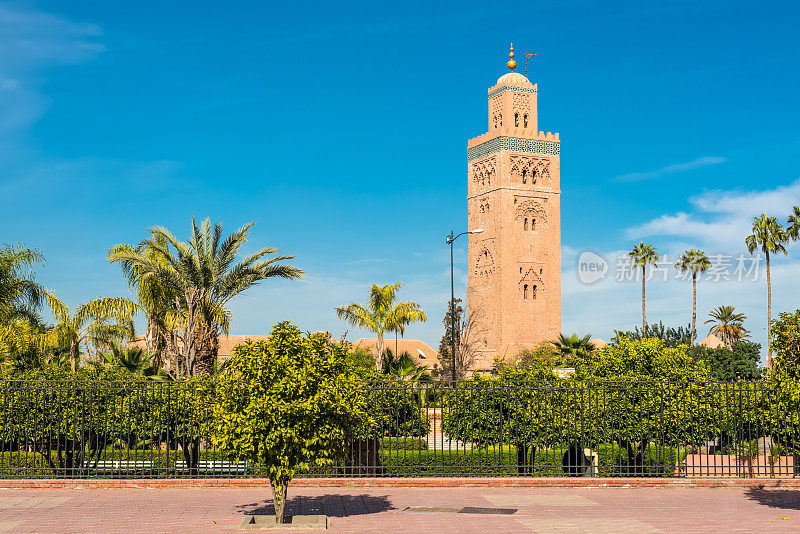 摩洛哥马拉喀什的库图比亚清真寺