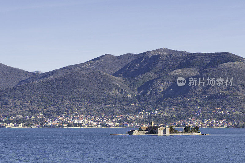 黑山的圣马可教堂岛