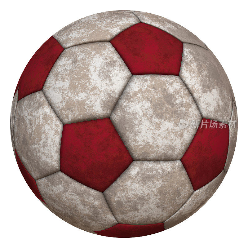 运动球-足球-足球-红色