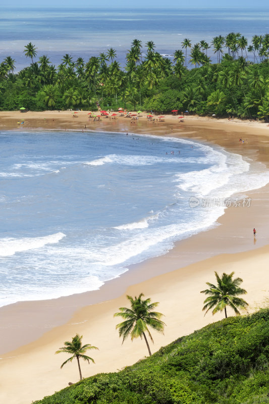 Coqueirinho海滩在若昂佩索阿，巴西东北部