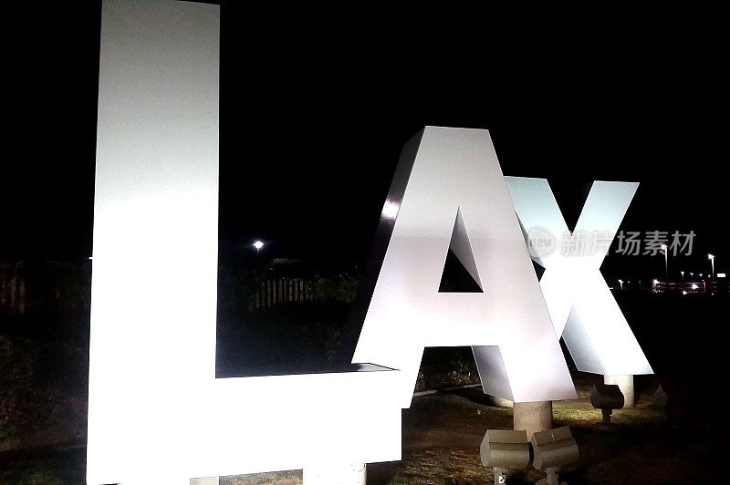 洛杉矶国际机场的LAX标志