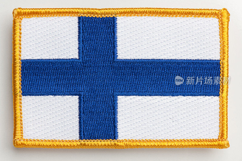 芬兰国旗补丁。