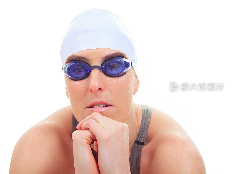 游泳运动员-集中注意力的时刻