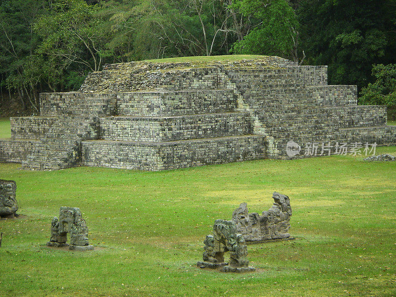大祭坛玛雅考古遗址科潘Ruinas洪都拉斯