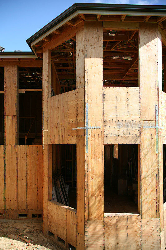 房屋外部框架结构