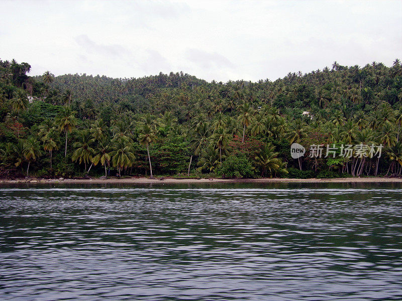 Samanà海岸线，多米尼加共和国