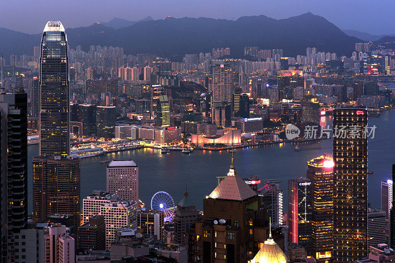 香港的夜景