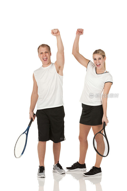 网球搭档欢呼