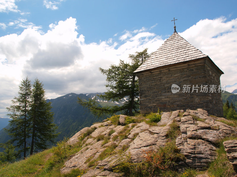 阿尔卑斯山的小教堂