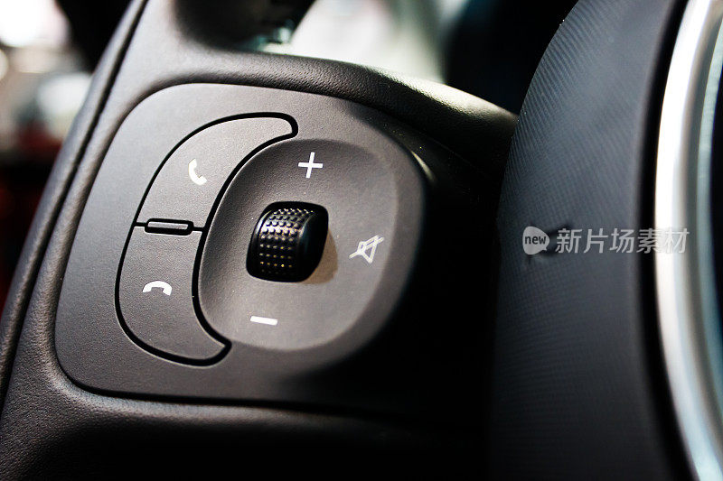 汽车方向盘语音通话功能控制按钮