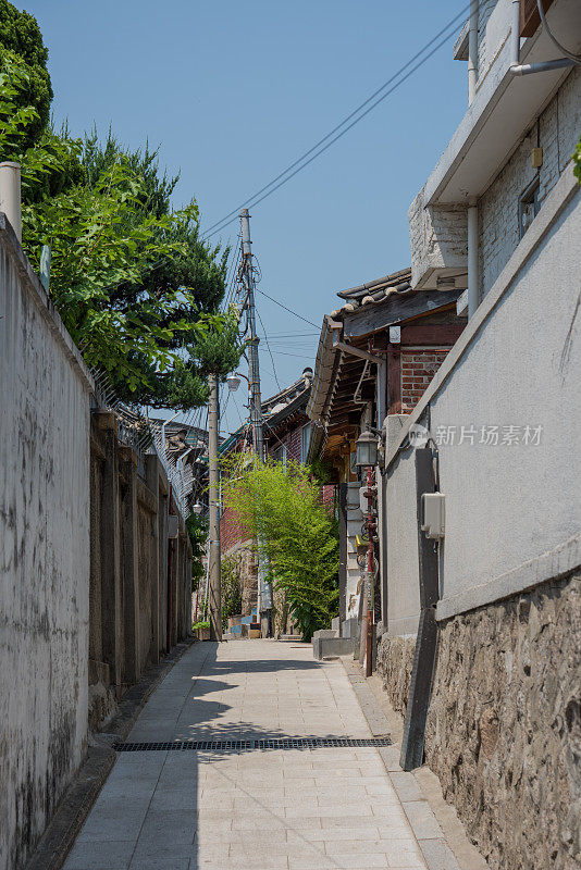 韩国首尔——2016年6月12日:韩国首尔北川韩屋村