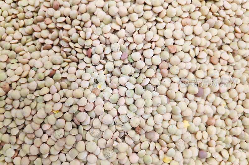 一堆有机白扁豆