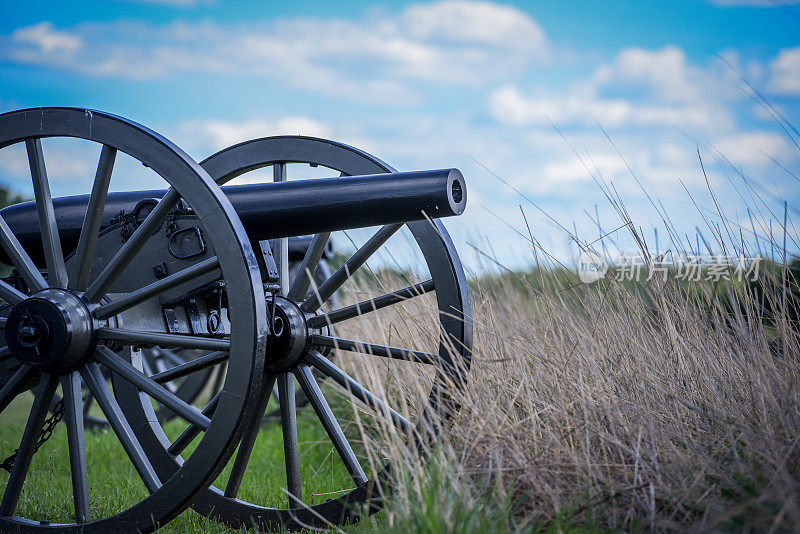 美国内战-葛底斯堡国家军事公园的大炮